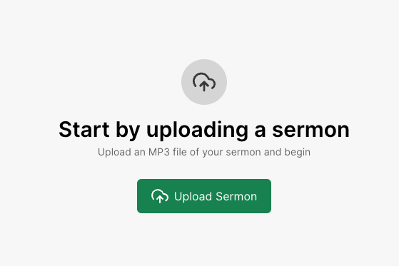 pulpit ai sermon upload process