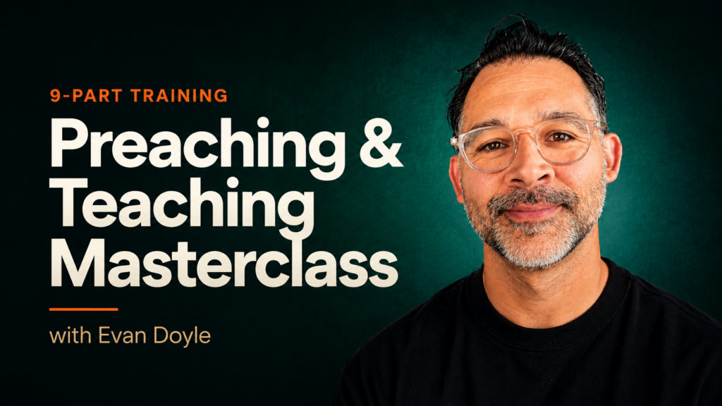 image of evan doyle's preaching and teaching masterclass